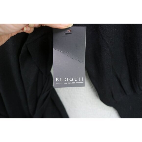 Eloquii Long Sleeve V-Neck Tunic Top Wrap Tie-Size 18/20-New w/Tags - Picture 4 of 9